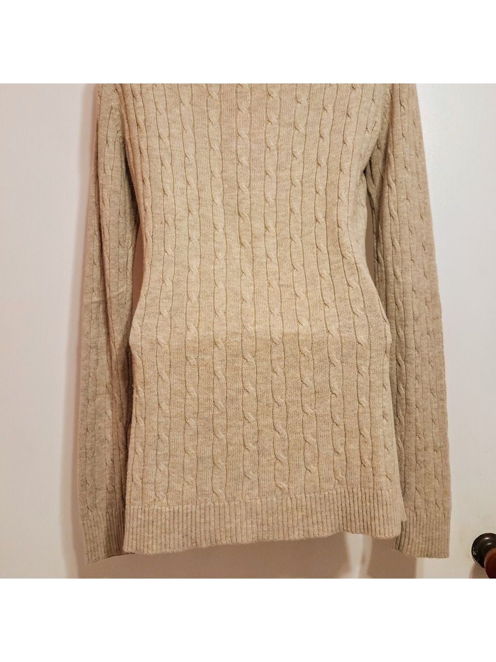 Ann Taylor LOFT Cable Knit V Neck Sweater Small - Picture 7 of 11